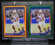 2024 Score - Rookies Green & Orange #306 Malik Nabers (RC) Lot (2) NY Giants