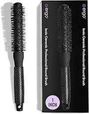 Ergo Ceramic Ionic Round Brush for Blow Out - Salon Quality Hair Brushes for Women - Roller Brush for Blow Drying, Wet and Dry Hair Styling, Volumizing Hair Care - ER25: 1"