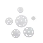 1 Box/15 Set Invisible Small Plastic Snap Buttons Sew-on Snap Buttons Press