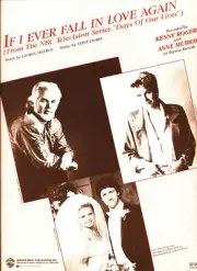 KENNY ROGERS/MURRAY-IF I EVER FALL IN LOVE AGAIN-SHEET MUSIC-PIANO/V/GUITAR-NEW!
