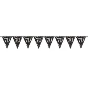 Sparkling Celebration 70 Prismatic Pennant Banner - Plastic