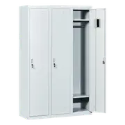 Three-Door Side by Side Office Gym Shed Storage Locker