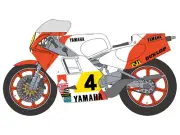 SHUNKO Decal Sheet 1:12 Scale 1983 Yamaha YZR500 & #4 Rider #SHK-D445 for Tamiya