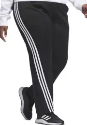 $60 adidas Plus Size Three-Stripe Snap-Hem Track Pants
