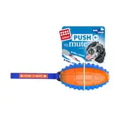 GiGwi Push To Mute Rugby Ball Blue/Orange