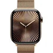 Apple Watch Series 10 46mm Gold Titanium Case GPS + Cellular Sport Band (M/L) (Milanese)