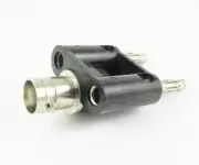 2 pcs BNC Female jack to Dual Banana Plug male 3/4" center spacing Test Adapter
