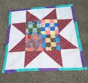 Handmade Quilt Top "Starry" Patchwork