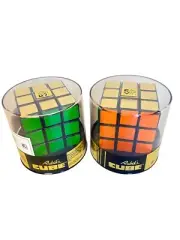 (2-Pack) Sealed 50th Anniversary Retro Cube Rubik’s 50 Years Gold Color Top