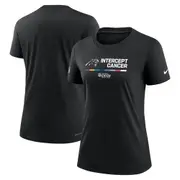 Women's Nike Black Carolina Panthers 2022 NFL Crucial Catch Performance T-Shirt