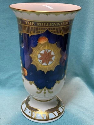 Royal Worcester - "To Celebrate The Millenium" 2000 Commerative Vase - 7 3/4"