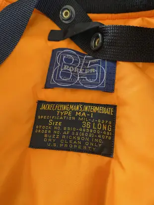 Buzz Rickson’s Porter MA-1 Jacket 85週年聯名 飛行外套 尼龍夾克