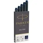 Parker Quink Blue Black Fountain Pen Ink Cartridge Refills Pack Of 5
