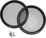 2pcs Car Speaker Covers Outdoor Speaker Membrane Black 8 Inch Protective Film for Car Speakers