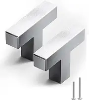 Drawer Handles Cabinet Pulls,Cupboard Handles Drawer Knobs T Bar Square Cabinet Knobs,2 Pack Single Hole Black Cabinet Pull Handles for Kitchen Cupboard Closet Bathroom Dresser Drawer (Color : A)