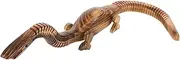 SOPOTUTU Hand Carved Wooden Dinosaur Model Realistic Educational for Mini Animal Figure Safe Wood Decor Interactive Assembly Enhances Motor Skills and Creativity