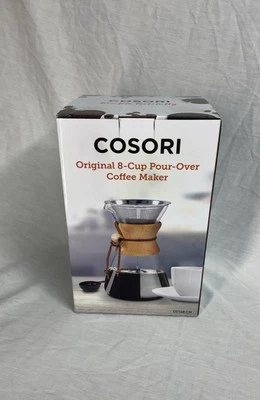 Cosori Original 8-cup Pour-Over Coffee Maker, w/ Stainless Steel Filter, 34 oz