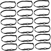 [HAPINARY] Bow Tie Extension 2x Black Thin Tie Extender Straps Lightweight Pack of 50