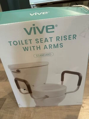 VIVE TOILET SEAT RISER NEW