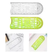 Traffic Accident Drawing Ruler Versatile Compact Painting Stencil Drafting