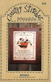 BLESSINGS APPLIQUE AND EMBROIDERY PATTERN -COUN TRY SITTCHES