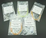 Clear or Orange Braided Loop Connectors (30lb or 50lb Breaking Strength)