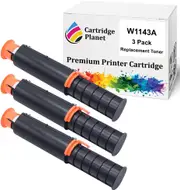 3 Pack Compatible Toner Cartridge for HP W1143A 143A (2,500 Pages) for HP Neverstop 1001 1001nw MFP 1201 1201n 1202 1202nw