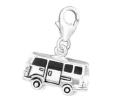 Sterling Silver Van Clip on Charm
