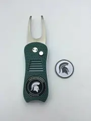 Michigan State Spartans Switchblade Divot Tool, BONUS Marker, NEW