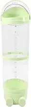 Haofy Stuffed Animal Storage Tube,Clear Stuffed Animal Storage Bucket,Holder,Portable Cylinder Bag to Sit, Play Box for Nursery Playroom Kidroom Bedroom (Green)