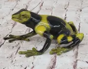 Collectible Bronze Frogman Frog Statue Handcrafted Home Office Decoration