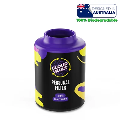Cloud Vault ECO Filter - Purple Camo / 100% Biodegradable! / Aussie SmokeBuddy