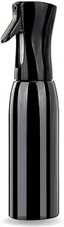 Swano Hair Spray Bottle 500ML Black, Empty Continuous Water Mist Bottle for Cleaning, Hair Curling, Plants and Skin Care