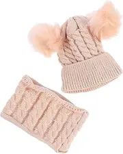 [LIFKOME] 1 Set Children Hat Scarf Wool Beanie Hat Women Xmas Beanie Knitted Hat Suit Winter Neck Scarf Knitted Scarf Knit Hat Winter Hat Hats Hat Double Ball Yarn