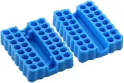 Professional Screwdriver Bit Holder and Organizer - 2PCS Hex Bit Storage Case for Screwdriver Heads