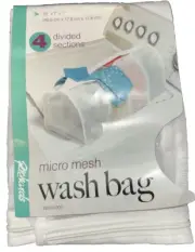 Richards Micro Mesh 4 Section Wash Bag, 16" x 7"