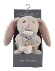 [The Little Linen Company] Plush Toy & Washers Harvest Bunny