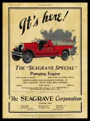 1926 Seagrave Fire Apparatus NEW Metal Sign: Seagrave Special Pumping Engine