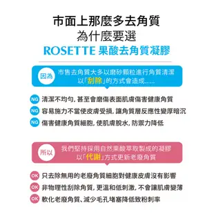 【ROSETTE】台灣總代理 果酸清爽型去角質洗顏凝膠 25g