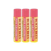 3 x Burt's Bees Pink Grapefruit Lip Balm 4.25g