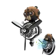 Car Air Freshener Pilot Bear Propeller plane Car Air Vent Clip Fragrance Diffuse
