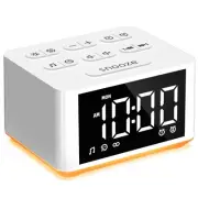 【3 in 1】 Sound Machine Dual Alarm Clock Night Light White Noise Machine 27 Sl...