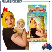 Archie McPhee LOVING FRIENDS KITTY CUDDLE CHICKEN COSTUME Includes 2 Hats New