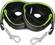 ifundom 2Pcs Reflective Dog Leash Heavy Duty Nylon Leashes for Training Walking Durable Flexible Design Safe Materials for Dogs Tangle Swivel Clasp