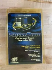 Shark Port Code Save Transfer Kit Memory Game Saves PC PS2 Playstation 2 (L)