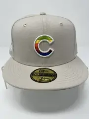 Chicago Cubs - New Era Hat Club Fitted Hat - Size 7 1/2 - Gray Mac Logo