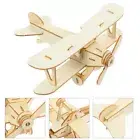 Wooden Plane Puzzle Model Creative Craft Puzzles Child Toddler