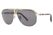 Chopard SCHF82 301P Sunglasses Women's Gold-Black/Polarized Grey Lens Pilot 62mm