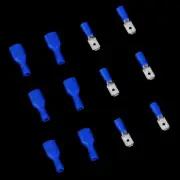 100X Terminals Electrical Wire Connector Kit Assorted Insulated Crimps Spade Set