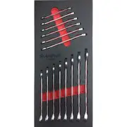 14pc Ampro 6-19mm Heavy Duty Combination Wrench Spanner Garage Tool Set TS50200